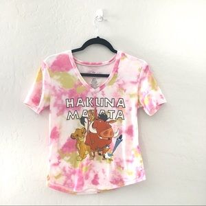 Disney The Lion King Tie Dye Graphic Tee shirt